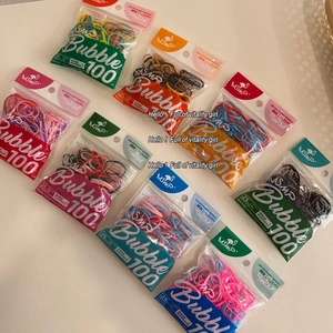 Colorful PU Elastic Hair Ties High Stretch Rubber Bands For Braiding Ponytail Daily Use Girls Accessories