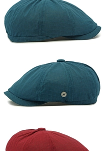 Detailed view of breathable mesh texture and metal side buckle on retro newsboy caps