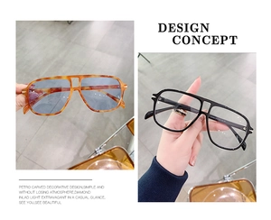 Detail view of retro pilot sunglasses frames in tortoiseshell and black with metal accents