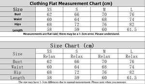 Detailed size chart for the sequin backless party dress with measurements in centimeters