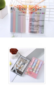 Detail of soft-tip pastel highlighters set in macaron and low saturation colors for student