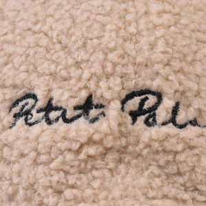 Sherpa Baseballkappe in Beige mit Rhet Pal Bestickung, strukturierte Outdoor-Sonnenmütze