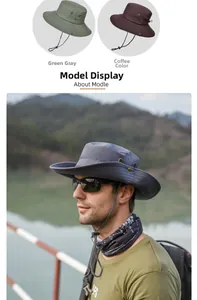 Détail d'un chapeau de soleil extérieur avec mentonnière réglable et œillets en métal