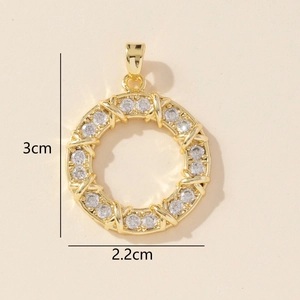 Detailed view of horseshoe unicorn wings pendant dimensions 3cm height by 2.2cm width
