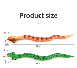 Specifiche dettagliate delle dimensioni per i giocattoli antistress serpente verdi