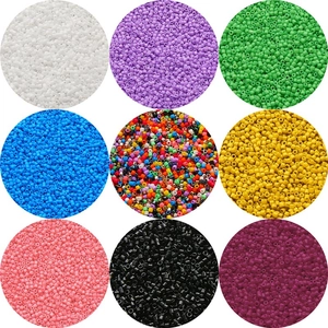 2mm glass seed beads set in multiple vibrant colors for DIY jewelry and crafts making