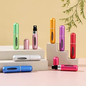 Refillable Perfume Atomizer Portable Mini Spray Bottle Aluminum Bottom Fill Travel Scent Container