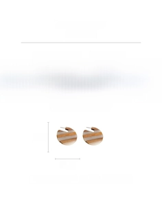 Detail showing geometric wood and resin drop earrings with 4.5cm diameter and 13g weight