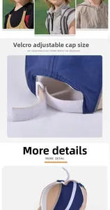 Dettaglio del cinturino in velcro regolabile sul cappellino da baseball per bambini