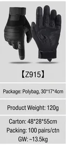 Tactical gloves detail with reinforced knuckles and anti-slip grip texture design