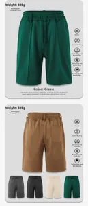 Close-up of 380g heavy pineapple grid texture fabric on breathable casual mesh shorts