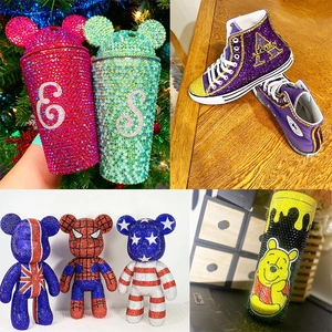DIY colorful resin jelly rhinestones set for decorating cups shoes and figurines