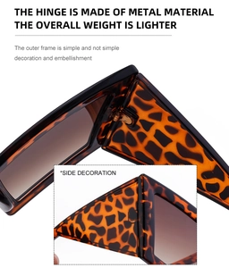 Detail view of durable metal hinges and tortoise resin frame on oversized sunglasses