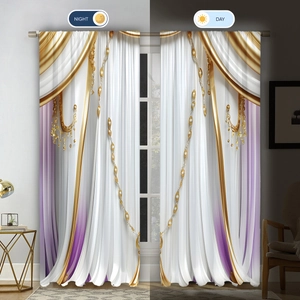 Detailed comparison of luxury curtain blackout effect in day and night lighting conditions