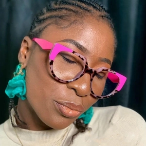 Cat Eye Glasses Frame TR90 Anti Blue Light Clear Lens Retro Fashion Eyewear For Women