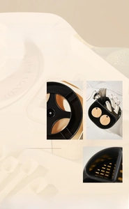 Detail of 360-degree rotating base and drainage system for kitchen storage rack