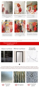Step-by-step installation guide for static PVC festive window decals on glass surfaces