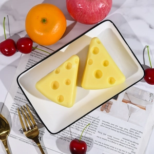 Stampi in silicone a forma di formaggio per sapone fai-da-te e cioccolato in un set