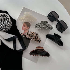 Handmade Acetate Hair Claw Clip French Style Large Elegant Shark Clip Fashion Hair Accessories For Women And Girls