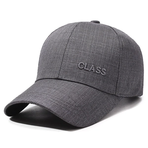 Men's dark gray newsboy cap in suit fabric with CLASS 3D embroidery detail