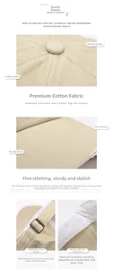 Detailed views of cotton baseball cap showing fabric texture and adjustable metal buckle