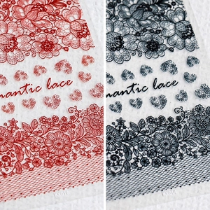 Romantic Lace Nail Art Stickers Ultra Thin Floral Heart Self Adhesive DIY Manicure Decoration For Women KX Series