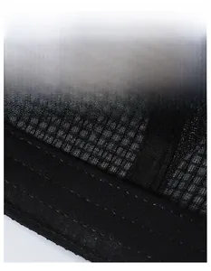 Close-up of breathable mesh fabric and widened moisture-wicking sweatband on sun hat