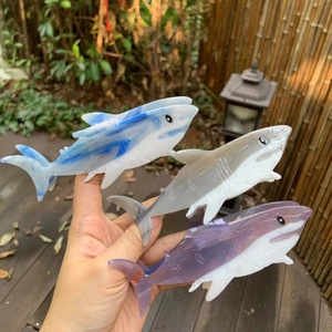 Acetate Shark Hair Claw Clip Large Ocean Animal Shape Strong Hold Non-Slip Hair Accessory For Women Summer Style