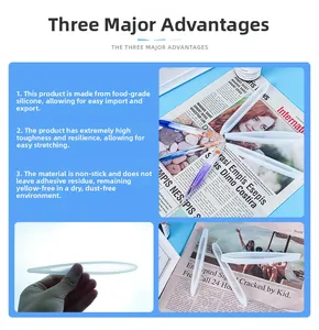 Highly flexible food-grade silicone ballpoint pen mold with anti-yellowing properties