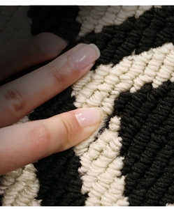 Detail of double-layer woven doormat showing the high-density texture and resilience