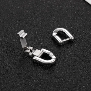 Polished silver stainless steel jewelry clasps for DIY necklace and bracelet making