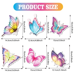 Dimensions of colorful butterfly party hanging decorations for spring tea party themes