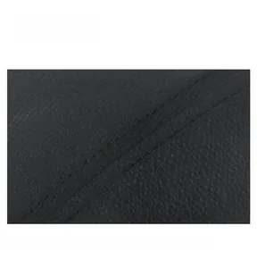 Detailed view of durable double-stitch sewing on black quick-dry outdoor sun hat fabric