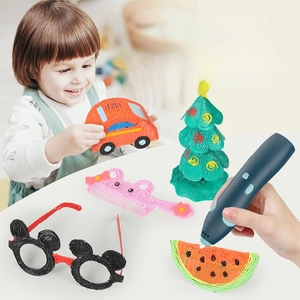Bolígrafo De Impresión 3D Para Niños Baja Temperatura USB Recargable Inalámbrico Pluma Graffiti Educativo ABS Plástico
