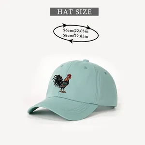 Size chart for adjustable baseball cap showing head circumference from 56 to 58 cm