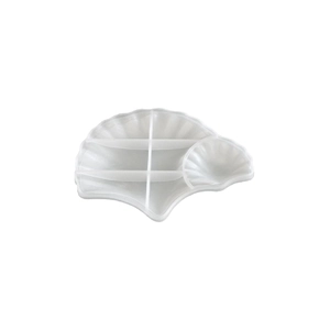 Ginkgo leaf and shell shaped silicone resin mold for DIY storage tray crafts