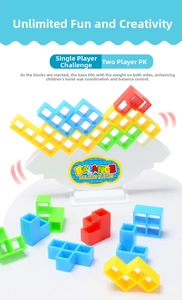 Macro shot of colorful balance building blocks on a white base for logic training