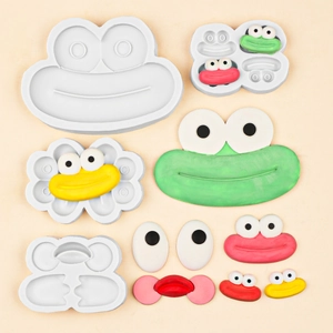 Lot de moules en silicone grenouille pour bricolage résine et fondant de tailles variés