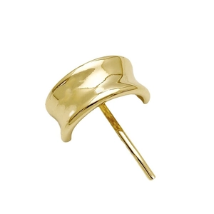 Eleganter goldener Metall-Pferdeschwanz-Haken mit polierter Oberfläche für Haarstyling