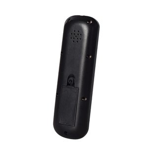 Detailed back view of baby toy remote showing battery compartment and speaker holes