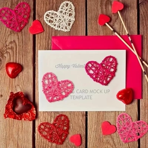 Handcrafted woven rattan heart decorations for Valentine's Day and wedding home decor