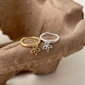 925 Sterling Silver Leaf Pendant Huggie Hoop Earrings Minimalist Dangle Plant Charm Elegance Jewelry For Women