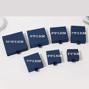 Scatola Per Gioielli Cassetto Elegante Cartone Maniglia Nastro Astuccio Regalo Per Anello Collana Orecchino Opaco