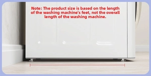 Detail of white washing machine non-slip base support and anti-vibration foot pad