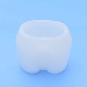 U-shaped pipe silicone mold with spiral texture for DIY candles and resin crafts