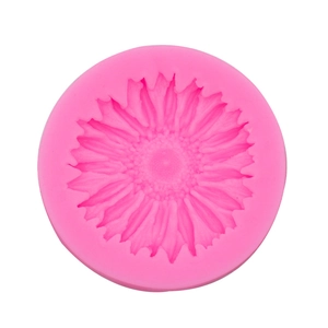 Roze zonnebloem siliconen vorm voor fondant en doe-het-zelf met bloemblaadjes textuur