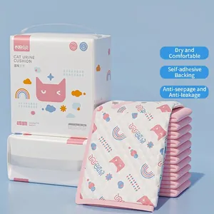 Disposable Pet Urine Pads Thickened High Absorbent Leakproof Training Nursing Mats Non-Woven Fabric For Dogs Cats Pink