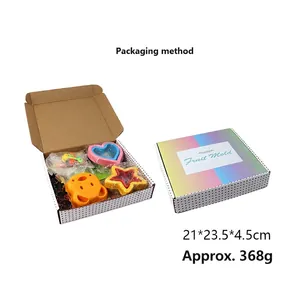 Lot de 42 emporte-pièces pour sandwichs et fruits dans une boîte cadeau colorée