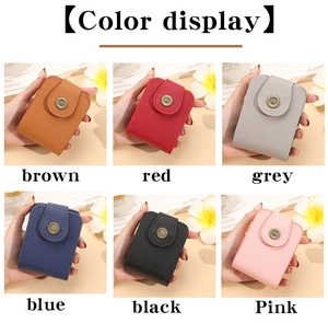 Mini makeup pouch collection in six colors with decorative vintage sunflower metal clasps