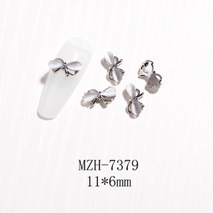Detail von 11x6mm 3D Schleifen Nagelkunst mit Katzenauge Stein für DIY Maniküre Design